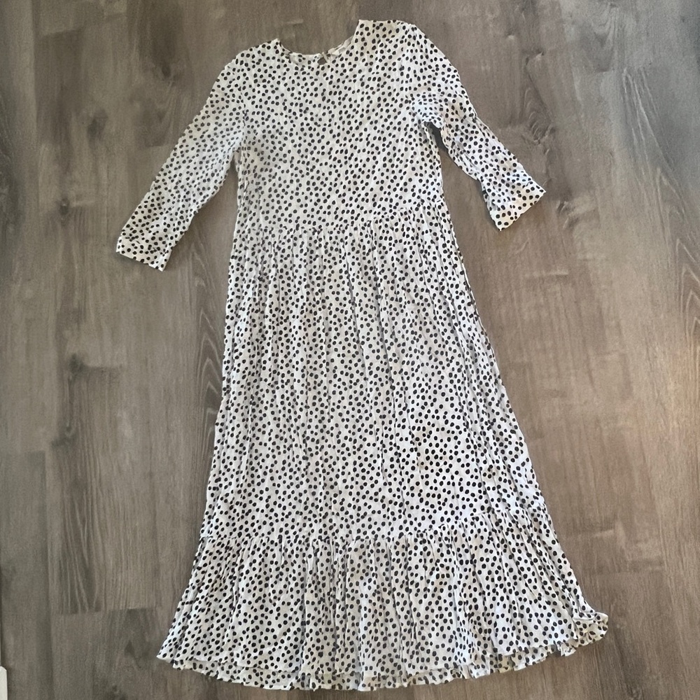 Zara Monochrome Polka Dot Dress